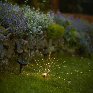 Lampada LED solare a picchetto Firework alta 23 cm