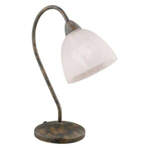 Elegante lampada da tavolo Dionis marrone rossicc