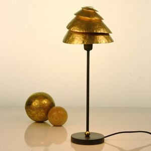 Lampada da tavolo SNAIL ONE marrone-oro