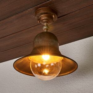 Lampada da soffitto Marquesa per esterni ottone