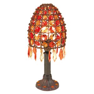 Lampada da tavolo Bella con perle, altezza 35 cm