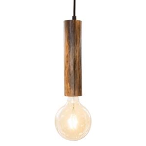 Lampada a sospensione Tronco, 1 luce, legno 25 cm