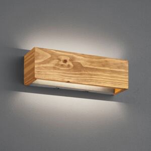 Applique LED Brad di legno, up/down, 37x11 cm