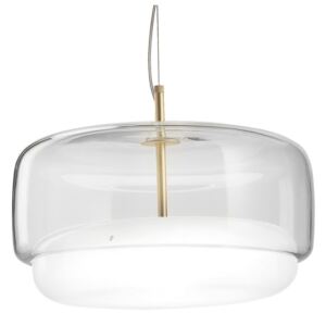 Sospensione LED Jube SP G vetro bianco/trasparente