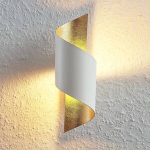 Applique LED metallica Desirio, bianco-oro