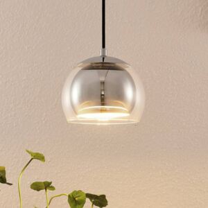 Lindby Daymien sospensione, 1 luce, cromo