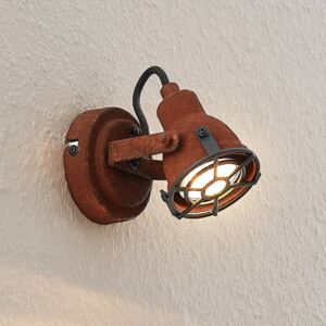 Lindby Scabra spot soffitto look ruggine, 1 luce