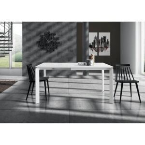 BRAXTON - tavolo da pranzo moderno allungabile in metallo 90 x 90/150