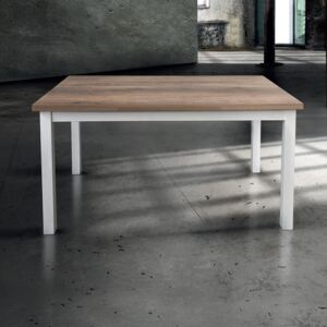 BLAKE - tavolo da pranzo moderno allungabile in metallo e legno 80 x 130/170/210