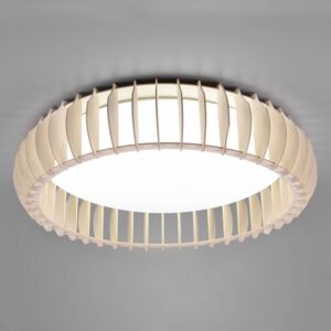 Plafoniera LED Monte, CCT, Ø 60 cm, legno chiaro