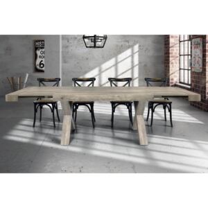 BART - tavolo da pranzo moderno allungabile in legno invecchiato 90 x 180/230/280