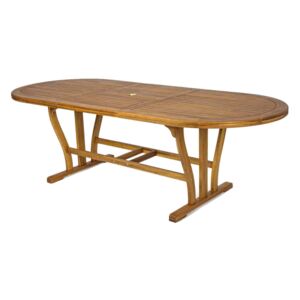 TURRIS - tavolo da giardino allungabile in legno massiccio di acacia 180/240 x 100