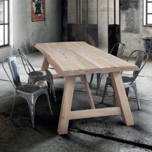 ANDERSON - tavolo da pranzo moderno in legno massello 180 x 90