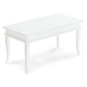 DOMINICK - tavolino bacheca in legno massello piano in legno 100 x 50
