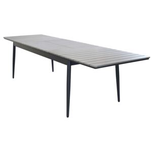 DONATO - tavolo da giardino allungabile in alluminio e polywood 200/300 x 90