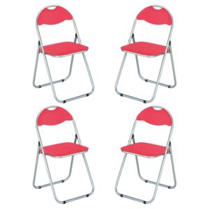 LUCIE ROUND - Set di 4 sedie pieghevole salvaspazio