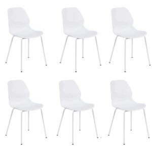 PAULE - set di 6 sedie moderne in plastica