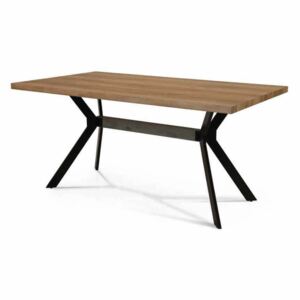 ETTIE - tavolo in rovere impiallacciato cm 90 x 160 x 75 h