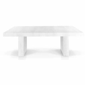 GINNY - tavolo bianco effetto consumato cm 90 x 160/210/260/310/360/410 x 75 h