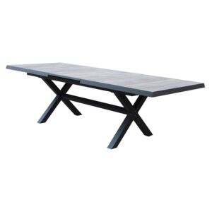 GRES - tavolo da giardino allungabile in alluminio e gres cm 200/260 x 100