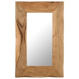 VidaXL Specchio Cosmetico in Legno Massello di Acacia 50x80 cm