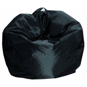 Pouf a sacco elegante, colore nero, Misure 65 x 50 x 65 cm