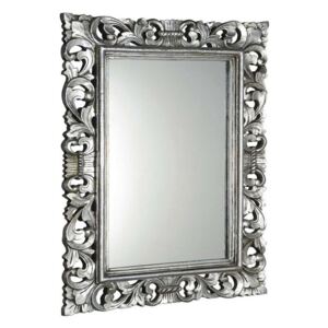 Sapho Scule - Specchio con cornice, 70 x 100 cm, color argento IN156