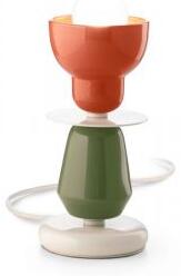 Lampada da tavolo berimbau arancio pokè + verde salvia c2604