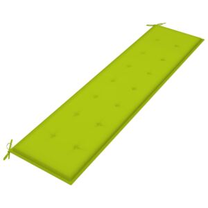VidaXL Cuscino Panca da Giardino Verde Brillante 200x50x4 cm Tessuto