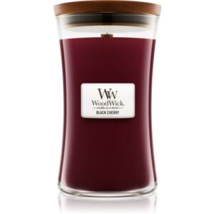 Woodwick Black Cherry candela profumata con stoppino in legno 609,5 g