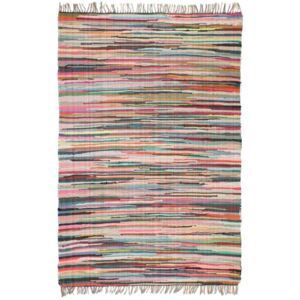 Tappeto Chindi Tessuto a Mano in Cotone 160x230 cm Multicolore