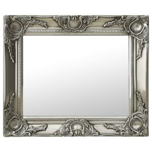 Specchio da Parete Stile Barocco 50x40 cm Argento