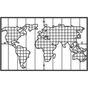 Homemania Decorazione da Parete World Map Series