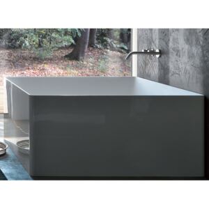 Vasca da bagno quadrata centro stanza freestanding Square 120 nero opaco - Vasche da bagno quadrate