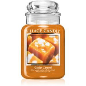 Village Candle Golden Caramel candela profumata (Glass Lid) 602 g