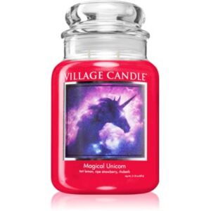 Village Candle Magical Unicorn candela profumata (Glass Lid) 602 g