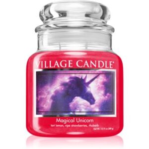 Village Candle Magical Unicorn candela profumata (Glass Lid) 389 g