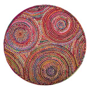 Tappeto tondo in cotone ø140 cm multicolore Beliani