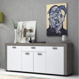 Vetrina credenza 4 ante rovere Fiesta