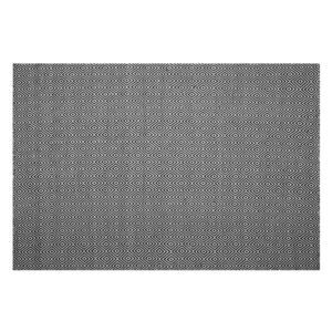 Tappeto da esterno bianco-nero 160 x 230 cm Beliani