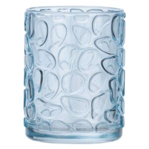 Bicchiere porta spazzolino vetro blu