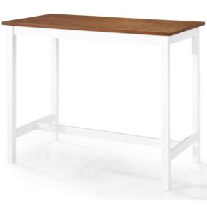 VidaXL Tavolino da Bar in Legno Massello 108x60x91 cm
