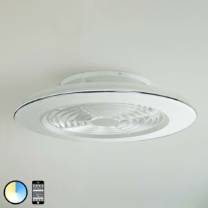 Ventilatore LED Alisio, comando app, bianco