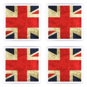 Set 4 Sottobicchieri Inghilterra Bandiera
