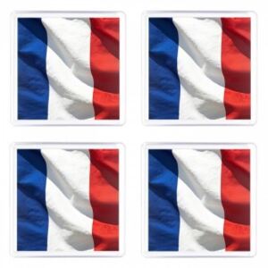 Set 4 Sottobicchieri Francia Bandiera