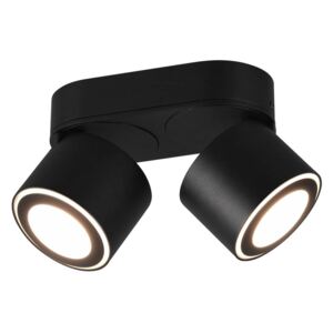 Lindby Lowie spot LED, 4 luci, nero