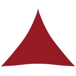 VidaXL Parasole a Vela Oxford Triangolare 4x4x4 m Rosso