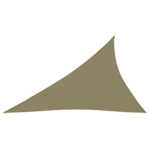 VidaXL Parasole a Vela Oxford Triangolare 4x5x6,4 m Beige