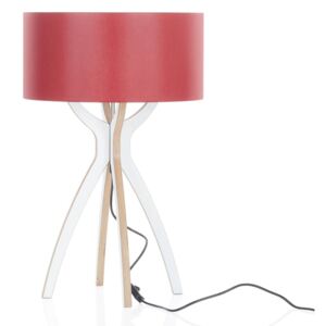 B-Leuchten Body - lampada da tavolo legno rosso