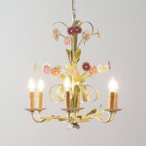 Lampadario Toscana, 6 luci stile fiorentino